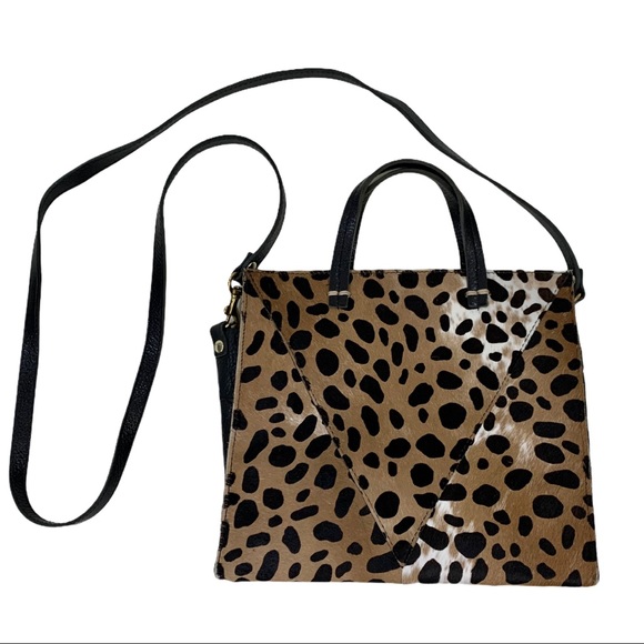 Clare V Handbags - Clare V. Petit Simple Tote Bag Leopard Purse